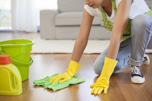 Supplier audit and ethical due diligence concept for carpet cleaning business